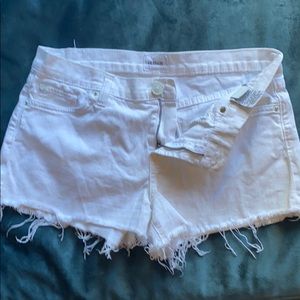 HUDSON White Jeans Shorts, Sz 27